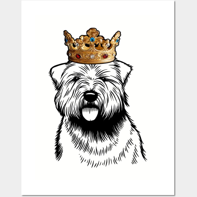 Glen of Imaal Terrier Dog King Queen Wearing Crown Wall Art by millersye